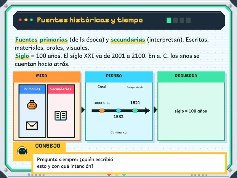 Ciencias Sociales 1.° de secundaria: la explicación, paso a paso