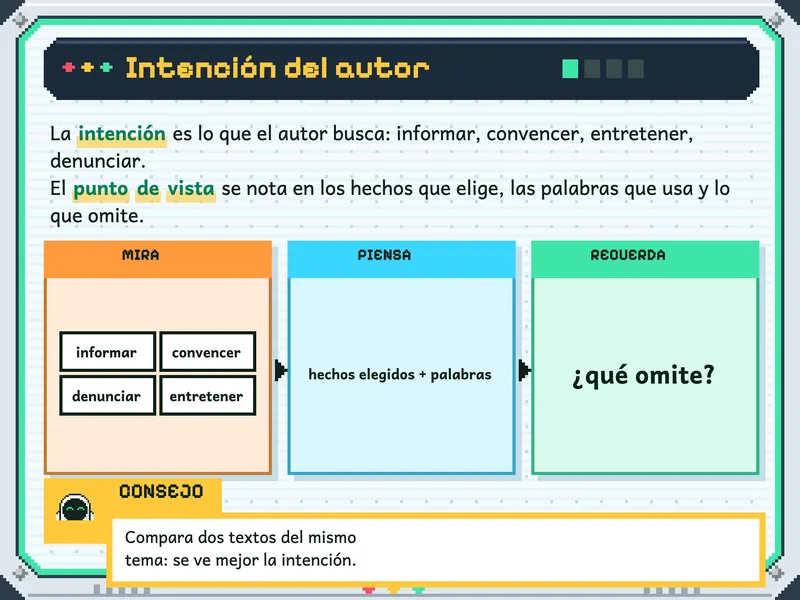Comunicación 3.° de secundaria: la explicación, paso a paso