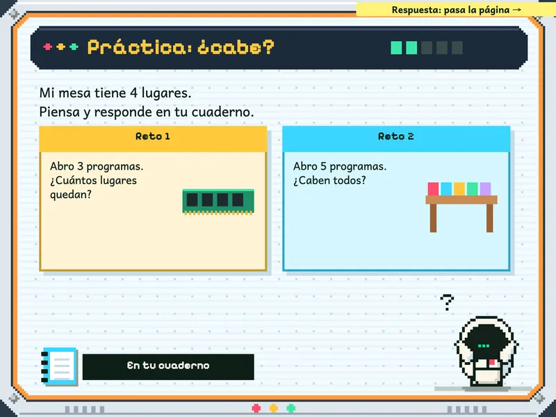 Dentro de la computadora: la práctica, para el cuaderno