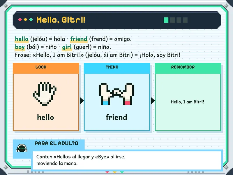 Inglés para 3 años: la explicación, paso a paso