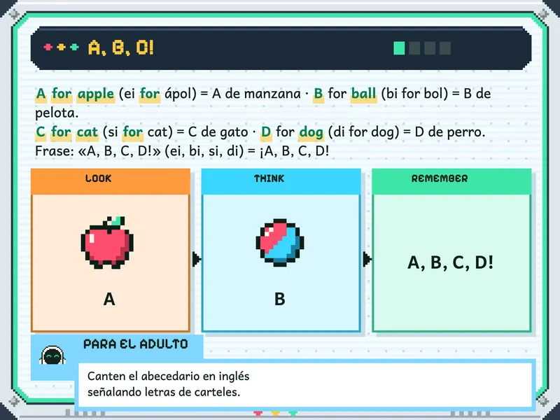 Inglés para 5 años: la explicación, paso a paso