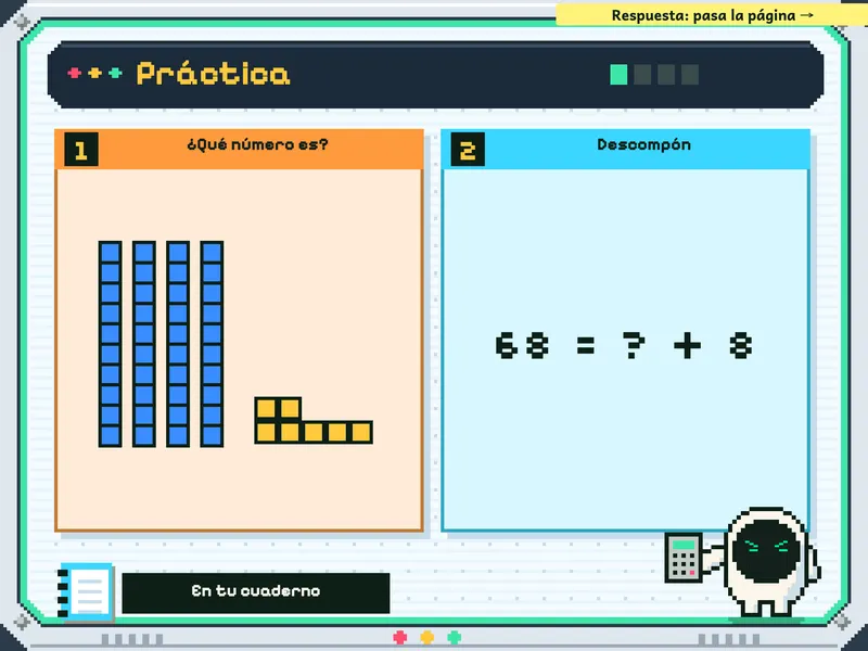 Matemática 2.° de primaria: la práctica, para el cuaderno